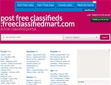 Tablet Screenshot of freeclassifiedmart.com
